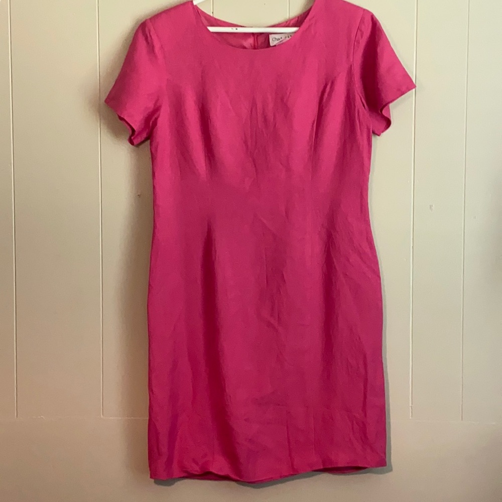Pink dress 55%Linen 45%Rayon